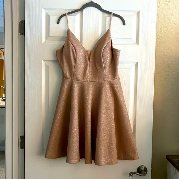 ever pretty gold dress ABBY Formal Dress main image 0